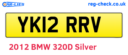 YK12RRV are the vehicle registration plates.