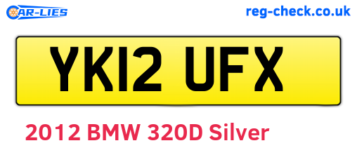 YK12UFX are the vehicle registration plates.