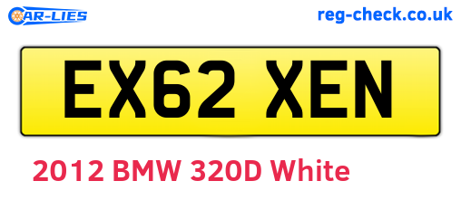 EX62XEN are the vehicle registration plates.