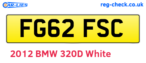 FG62FSC are the vehicle registration plates.