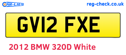 GV12FXE are the vehicle registration plates.