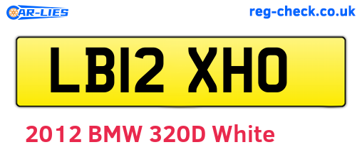 LB12XHO are the vehicle registration plates.