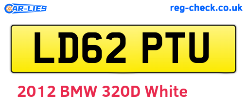 LD62PTU are the vehicle registration plates.
