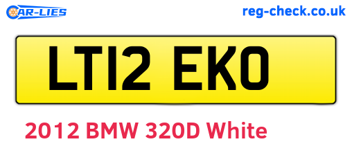 LT12EKO are the vehicle registration plates.