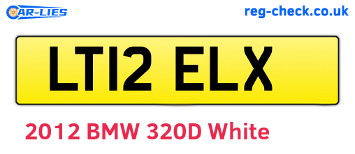 LT12ELX are the vehicle registration plates.