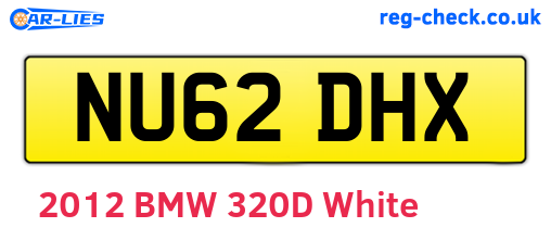 NU62DHX are the vehicle registration plates.