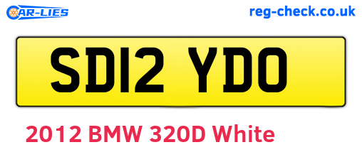 SD12YDO are the vehicle registration plates.