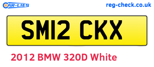 SM12CKX are the vehicle registration plates.
