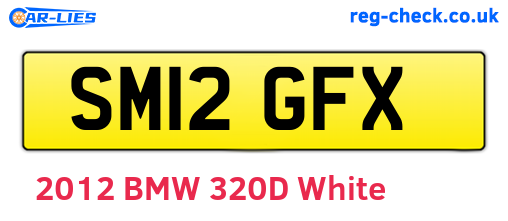 SM12GFX are the vehicle registration plates.