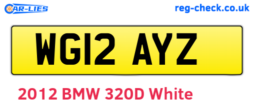 WG12AYZ are the vehicle registration plates.
