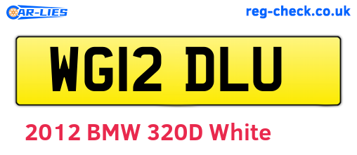 WG12DLU are the vehicle registration plates.