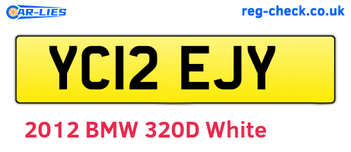 YC12EJY are the vehicle registration plates.