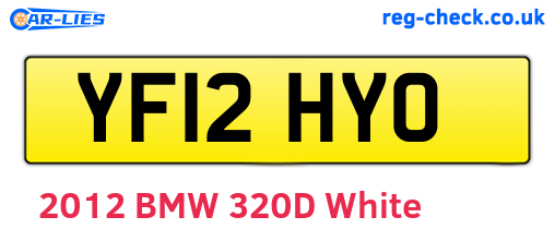YF12HYO are the vehicle registration plates.