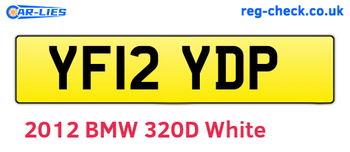 YF12YDP are the vehicle registration plates.