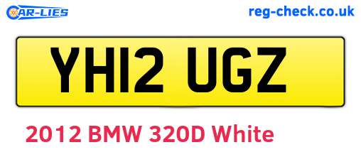 YH12UGZ are the vehicle registration plates.