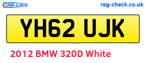 YH62UJK are the vehicle registration plates.