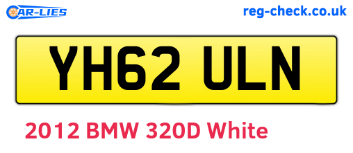 YH62ULN are the vehicle registration plates.
