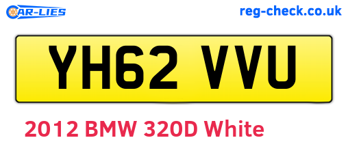 YH62VVU are the vehicle registration plates.