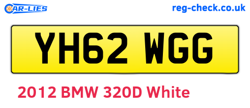 YH62WGG are the vehicle registration plates.