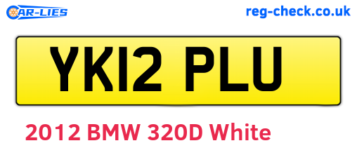 YK12PLU are the vehicle registration plates.