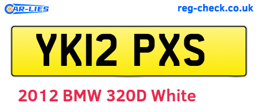 YK12PXS are the vehicle registration plates.
