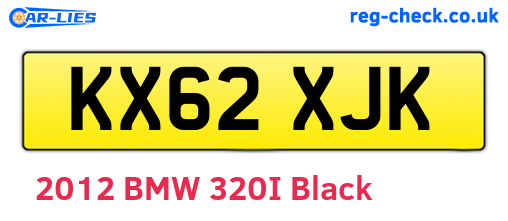 KX62XJK are the vehicle registration plates.
