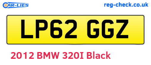 LP62GGZ are the vehicle registration plates.