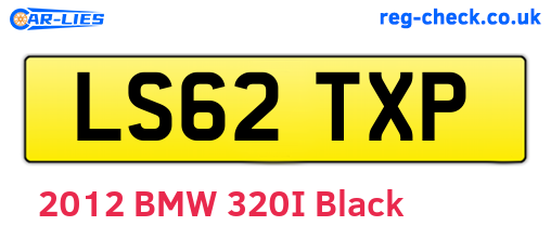 LS62TXP are the vehicle registration plates.