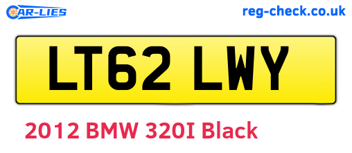 LT62LWY are the vehicle registration plates.