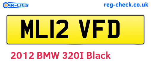 ML12VFD are the vehicle registration plates.