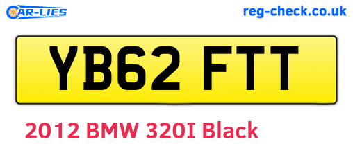 YB62FTT are the vehicle registration plates.