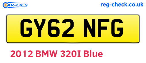 GY62NFG are the vehicle registration plates.
