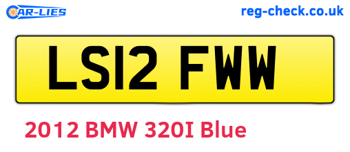 LS12FWW are the vehicle registration plates.