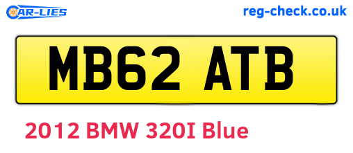 MB62ATB are the vehicle registration plates.