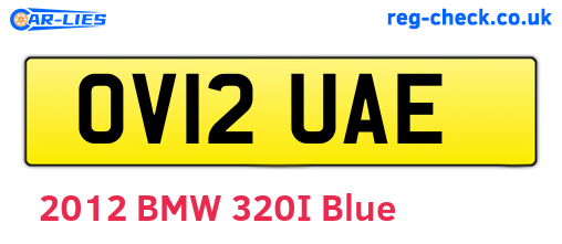 OV12UAE are the vehicle registration plates.