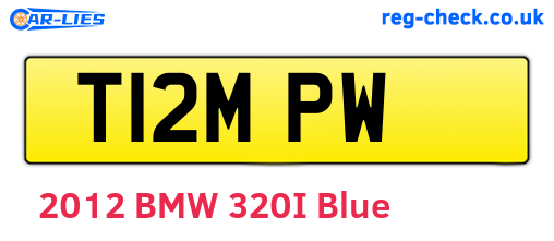 T12MPW are the vehicle registration plates.