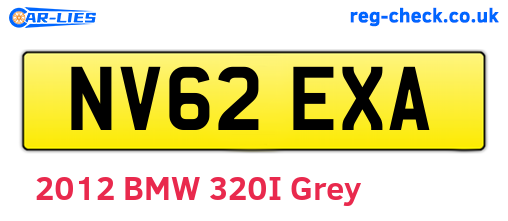 NV62EXA are the vehicle registration plates.