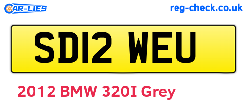 SD12WEU are the vehicle registration plates.