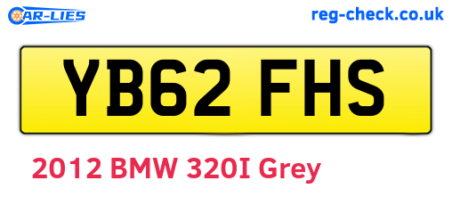 YB62FHS are the vehicle registration plates.