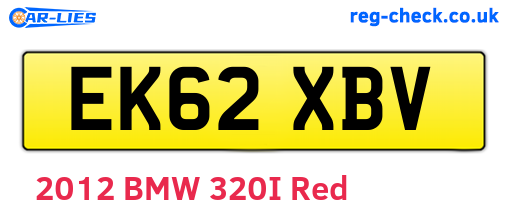 EK62XBV are the vehicle registration plates.