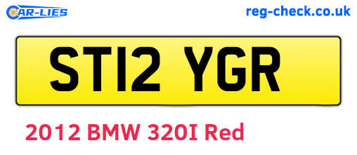 ST12YGR are the vehicle registration plates.