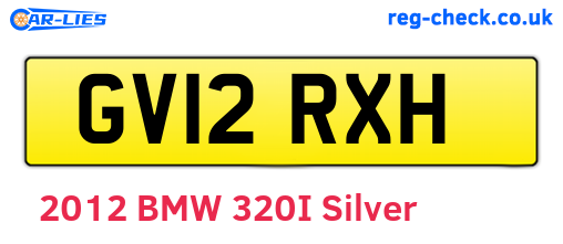 GV12RXH are the vehicle registration plates.