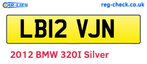 LB12VJN are the vehicle registration plates.