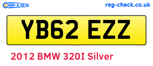 YB62EZZ are the vehicle registration plates.