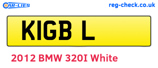 K1GBL are the vehicle registration plates.