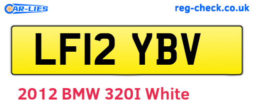 LF12YBV are the vehicle registration plates.