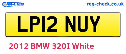 LP12NUY are the vehicle registration plates.