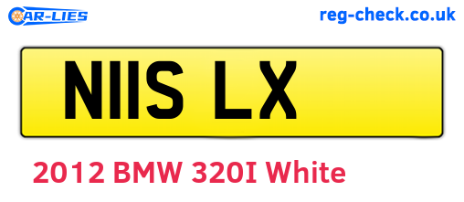 N11SLX are the vehicle registration plates.