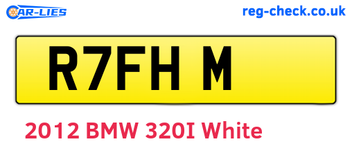 R7FHM are the vehicle registration plates.