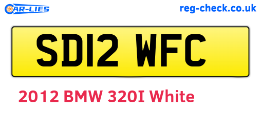 SD12WFC are the vehicle registration plates.
